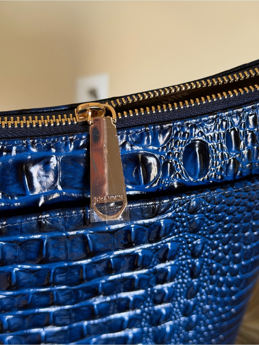Brahmin Katie Anchor Croc-Embossed Crossbody Bag - Picture 16 of 16